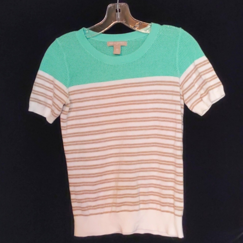 XS Banana Republic top w/mesh